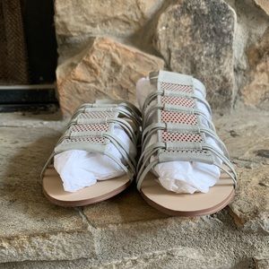 Orange & Gray Sandals